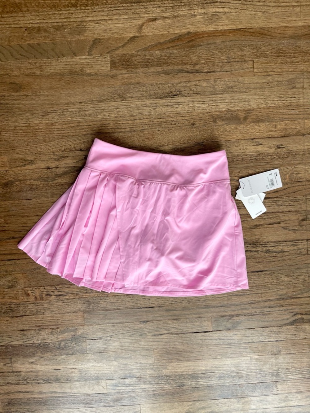 90 Degree By Reflex Pink Pleated Athletic Skort